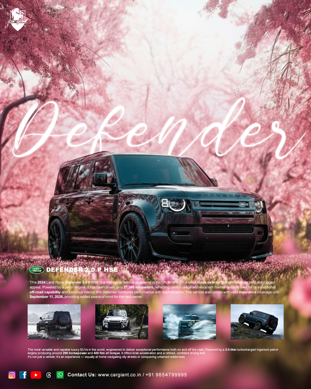 2024 Land Rover Defender 2L 110 Hse