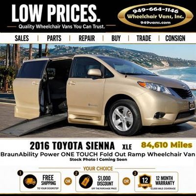2016 Toyota Sienna XLEBRAUNABILITYPOWER