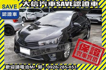 2014 Toyota Corolla 頂級尊爵版LED頭燈環景影音認證車僅跑10萬